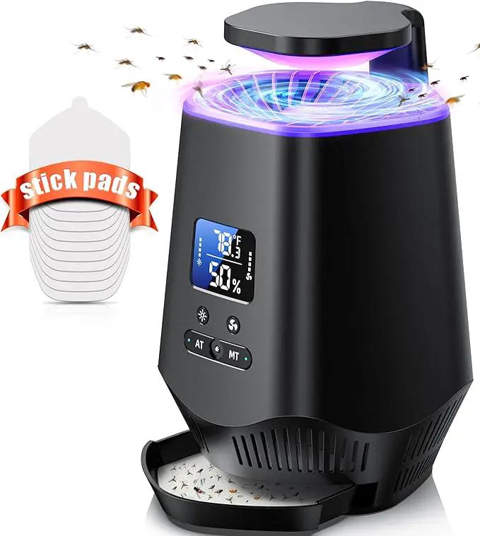 Fruit Fly Traps for Indoors, Gnat Traps for House Indoor Fly Trap Indoor, Effective Fruit Fly Traps Bug Zapper Indoor Mosquito Trap for House Plant Pest Control with 10PCS Refills by GreenHaven Gardens