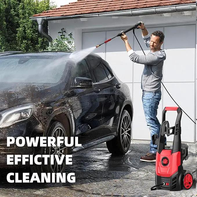Electric Pressure Washer, 2.5 Max GPM Power Washer with Foam Cannon, Powerwasher with 4 Nozzles, High Pressure Washer for Cars, Driveways, Patios, Decks by GreenHaven Gardens