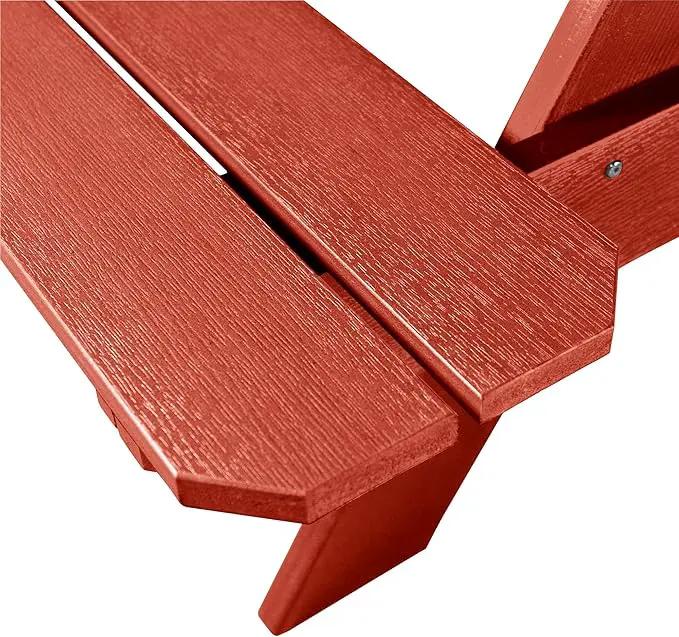 highwood Hometown Picnic Table, 6 Foot, Rustic Red by GreenHaven Gardens