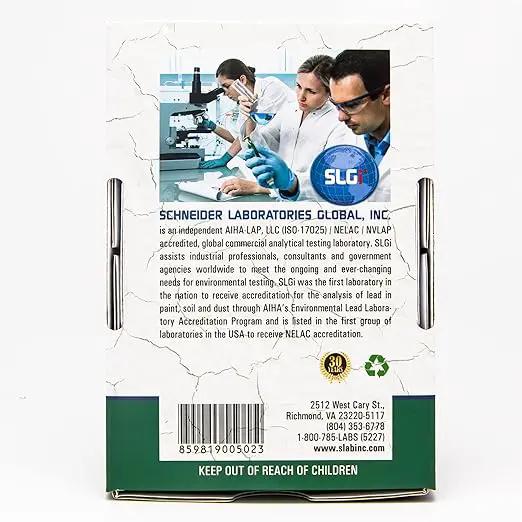 Lead Test Kit in Paint, Dust, or Soil 5PK (5 Bus. Days) Schneider Labs by GreenHaven Gardens
