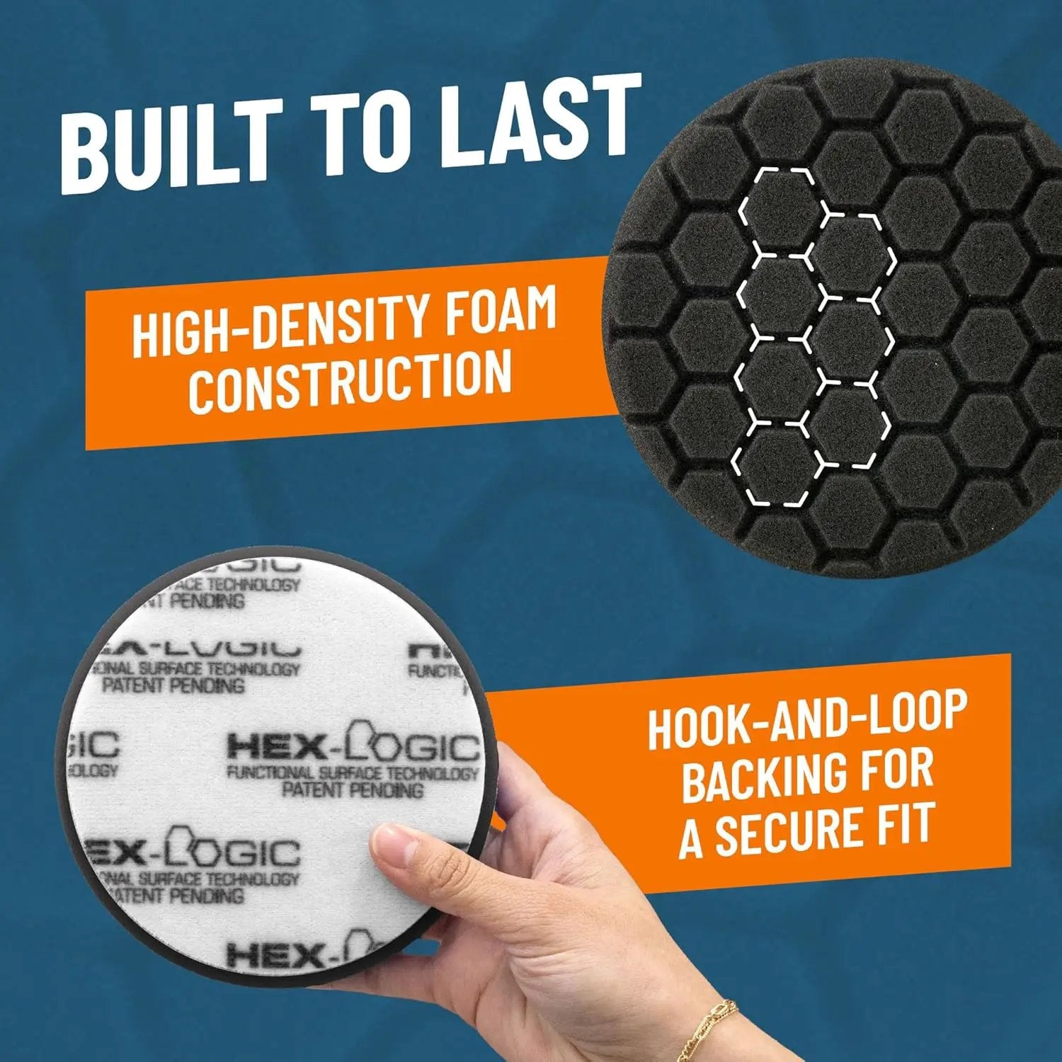 Chemical Guys Hex-Logic Finishing Pad Black (6.5 Inch) (3 Pack) – Ultra Soft Foam Pads for Wax, Sealant & Glaze Application On Large Panels by GreenHaven Gardens