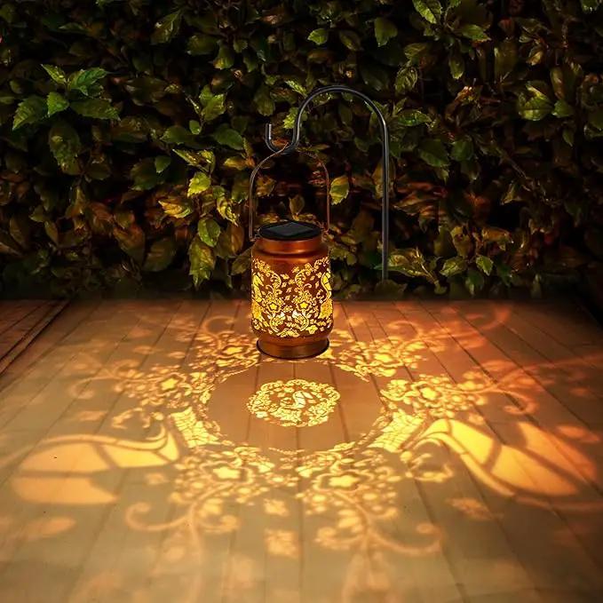 Solar Lanterns Outdoor Garden Decor, Gifts for Women, Mom, Grandma, Birthday, Thanksgiving, Decorative Waterproof Hanging Metal LED Light for Yard, Patio, Lawn, Landscape, Backyard (Squirrel) by GreenHaven Gardens