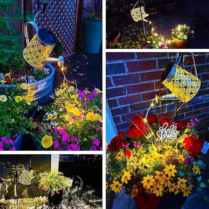 Solar Watering Can Lights, Large Retro Metal Hanging Solar Lights Outdoor Waterproof, Gardening Gifts for Mom Grandma Women Birthday, Garden Decor Yard Light Outside for Porch Landscape Patio by GreenHaven Gardens