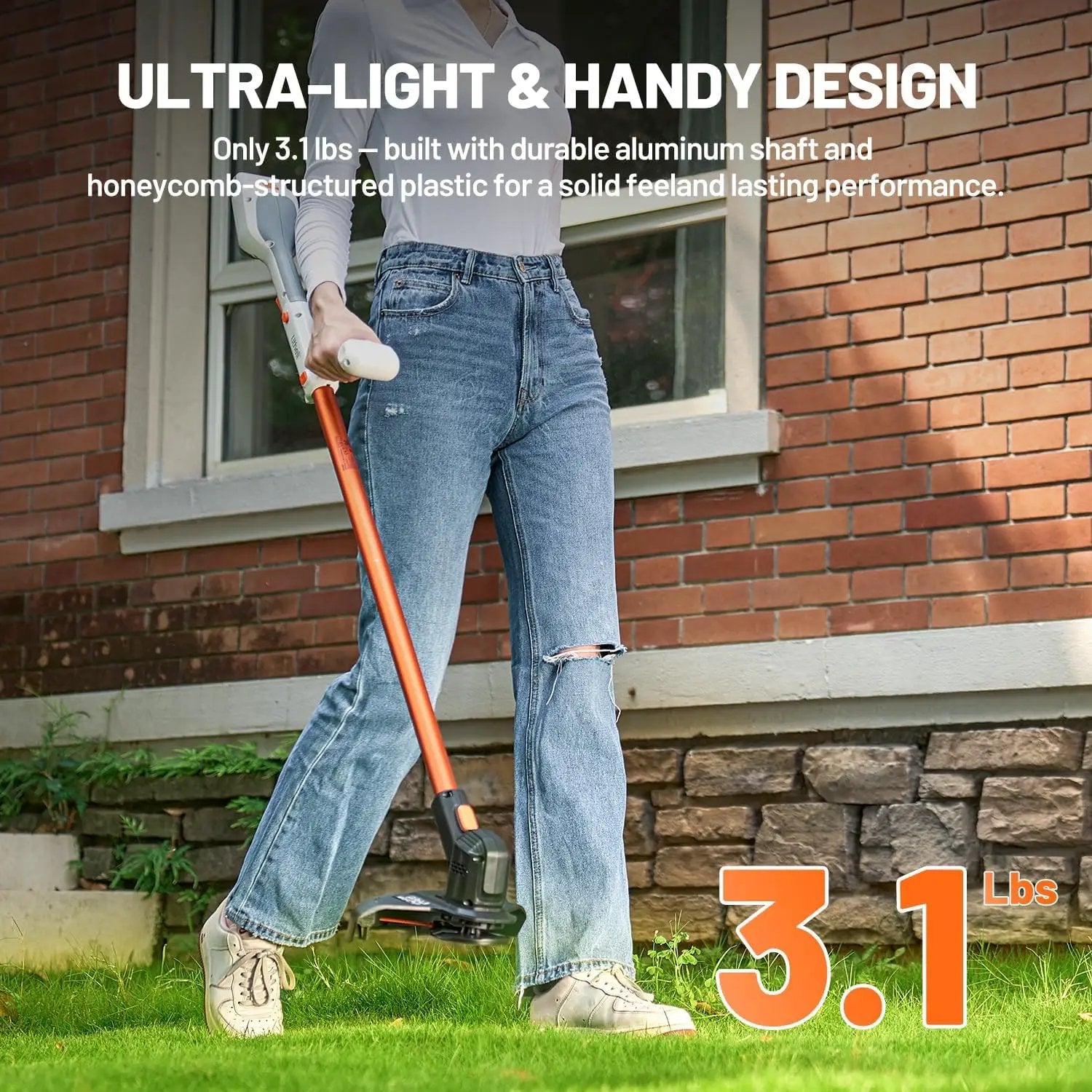 Litheli Cordless Weed Wacker 12 Inch, U20 Handy+ 20V String Trimmer & Weed Eater with 2.0Ah Battery, Grass Trimmer Tools for Garden, Yard and Farm by GreenHaven Gardens