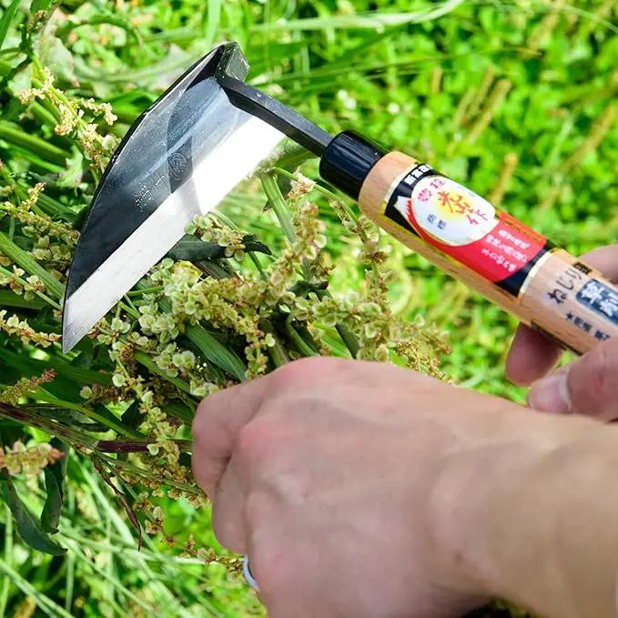 Garden Weeding Sickle Twisted Sickle High Carbon Steel Gardening tools garden hand weeding hoe weeder by GreenHaven Gardens
