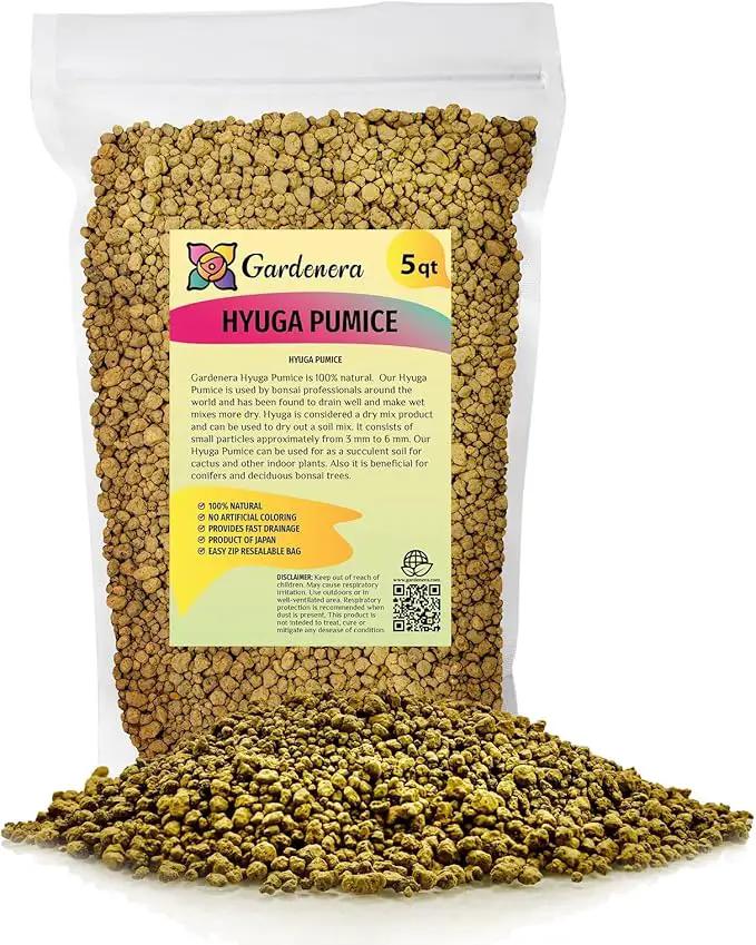 Japanese Hyuga Pumice - Premium Additive for Orchid & Bonsai Tree Soil |Professional Imported Sifted and Ready to Use (5 Quart Bag) by GreenHaven Gardens