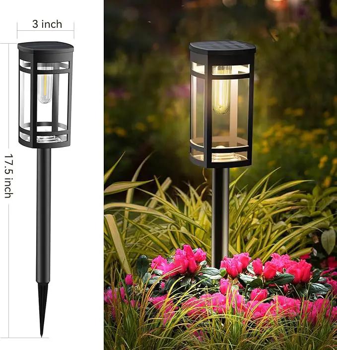 12 Pack Solar Lights Outdoor Waterproof for Garden Pathway Walkway Driveway Yard Lawn Decorative Landscape Lighting. (Warm White Light, 12) by GreenHaven Gardens