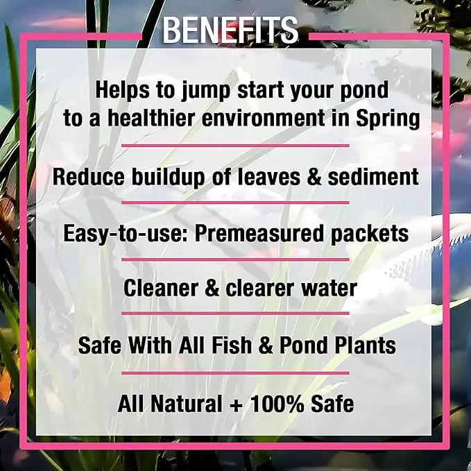 MICROBE-LIFT 10XSSCX1 Spring and Summer Pond and Outdoor Water Garden Cleaner, Safe for Live Koi Fish, Plant Life, and Decor, 16 Ounces by GreenHaven Gardens