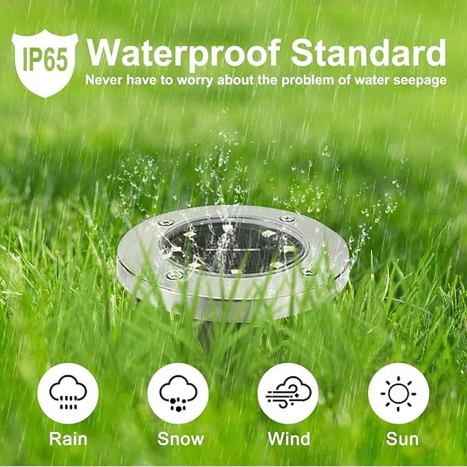 Solar Ground Lights, Waterproof Garden Upgraded Outdoor Bright in-Ground Landscape Lights for Pathway,Yard,Deck,Lawn,Patio,Walkway (12 Pack White Light) by GreenHaven Gardens