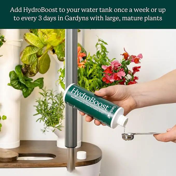 Gardyn HydroBoost for Gardyn Hydroponic Indoor Gardens - 250 ML (Plant Based Water Treatment-Lowers PH, Balances Plant Nutrients & Reduces Need for More Intensive Hydroponic Growing System Cleanings) by GreenHaven Gardens