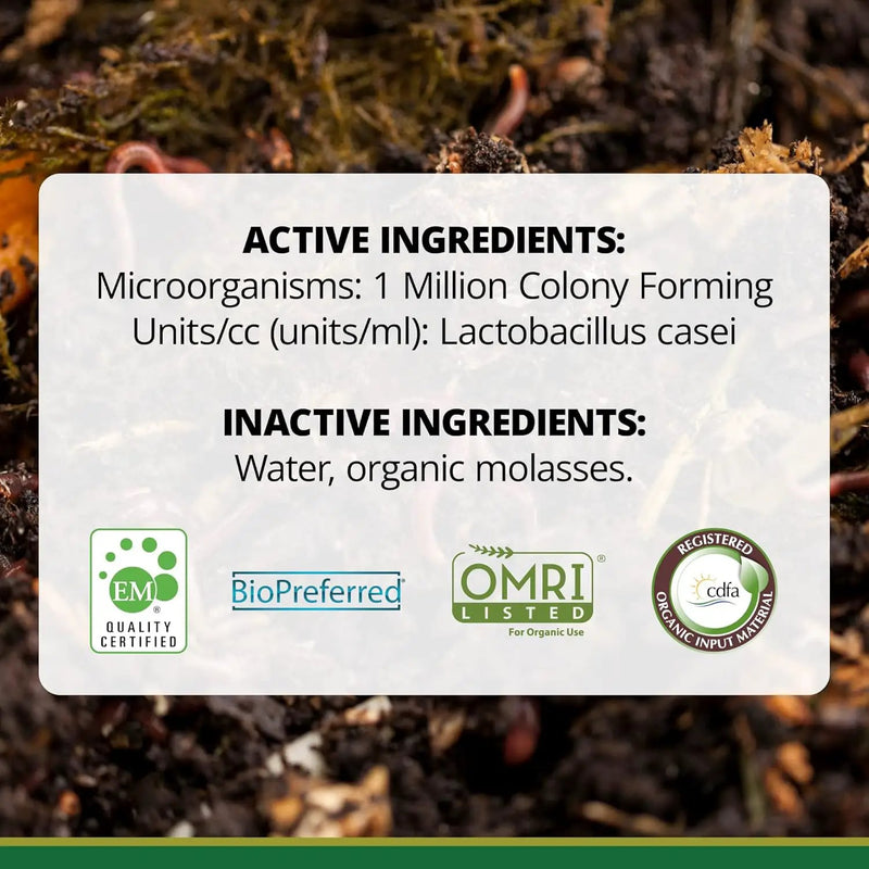 TeraGanix Compost Accelerator (1 Bottle = 11 Gallons), Reduce Odors, Liquid Compost Starter Concentrate, Reduce Composting Time, USDA Organic, 1 Pint (16 fl oz) by GreenHaven Gardens
