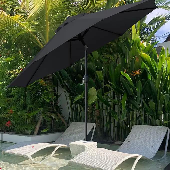 Sunnyglade 9' Patio Umbrella Outdoor Table Umbrella with 8 Sturdy Ribs by GreenHaven Gardens