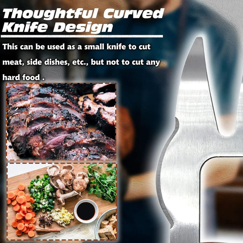 LOPE & NG Meat Handler Shredder Claws Set Of 2 - Wood Stainless Steel BBQ Pulled Pork Paws For Shredding Handing Carving Food by GreenHaven Gardens
