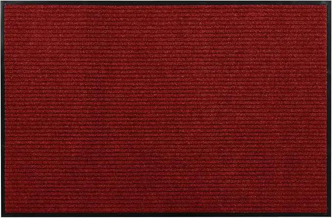 Profile Rubber Door Mat, 72x48inch, Heavy Duty, Entrance Doormat, Indoor and Outdoor, Waterproof, Easy Clean Shoe Scraper, Home Rug Welcome Mats for Entryway, Patio, Porch(Red) by GreenHaven Gardens