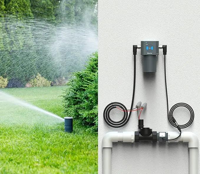 LinkTap ValveLinker & Gateway, Battery Powered Smart Sprinkler/Irrigation Controller, Automatic Rain Skip, Better Range Than WiFi, Compatible with LinkTap Wireless Water Timer, Alexa, IP66 (2-Zone) by GreenHaven Gardens
