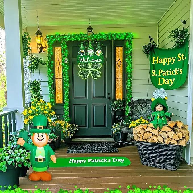 JMEXSUSS Green Lights for St Patrick's Day Decoration, 200 LED Green Christmas Lights Clear Wire, Connectable Green String Lights Indoor Outdoor for Spring Tree Garden St. Patricks Day Decor by GreenHaven Gardens