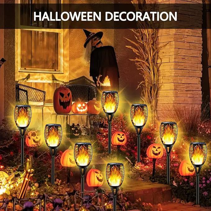 4PCs Solar Torch Lights Outdoor, 43 inch 96 LED, Waterproof Landscape Garden Pathway Light with Vivid Dancing Flickering Flames, with Auto On/Off Dusk to Dawn, for Christmas Lights Decoration by GreenHaven Gardens