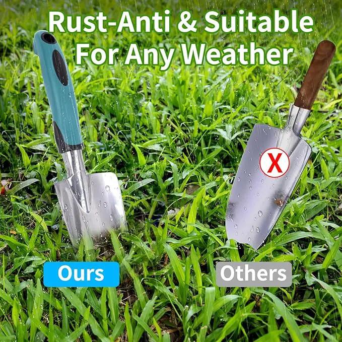 Garden Tool Set 9 PCS, Heavy Duty Gardening Hand Tools for Women, Durability Garden Tool Bag, Rust-Proof Aluminum Gardening Supplies, Ideal Gifts for Women and Men by GreenHaven Gardens