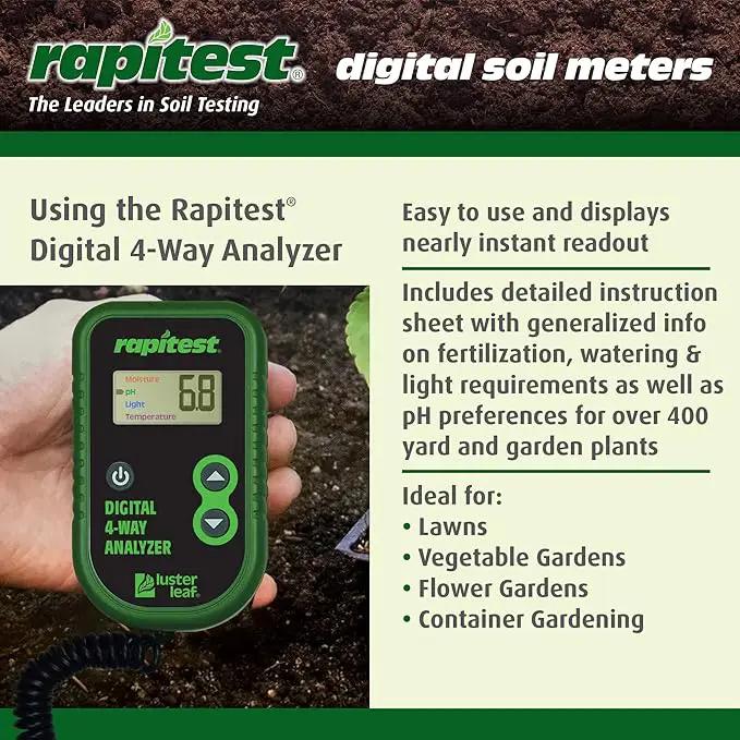 Luster Leaf 1885 Digital 4-Way Analyzer by GreenHaven Gardens
