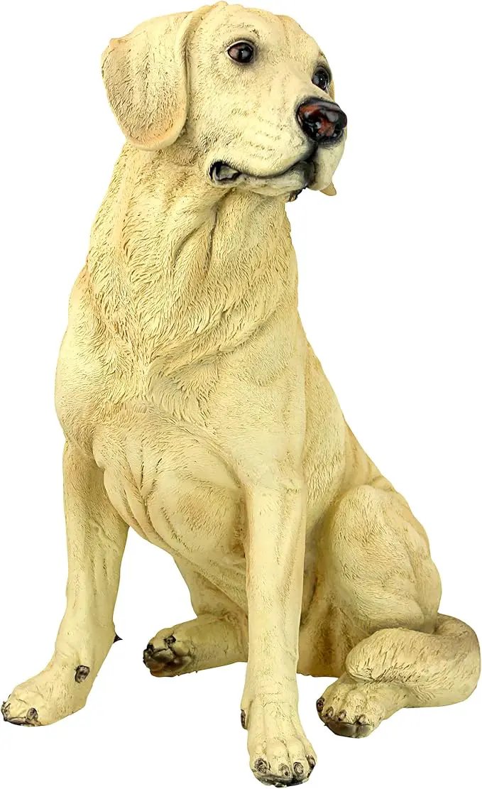 Design Toscano Golden Labrador Retriever Dog Garden Statue, 15 Inch, Full Color by GreenHaven Gardens