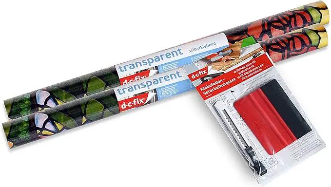 d-c-fix 346-0431-2PKA Self-Adhesive Privacy Glass Window Film, Venetian Garden, 17" x 78" Roll, 2-Pack with Applicator by GreenHaven Gardens