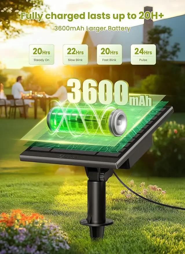 Brightown 75FT Solar String Lights Outdoor Waterproof with Remote, Solar Patio Lights with 35 Shatterproof LED Bulbs, 3 Light Mode, Dimmable & Timer, Hanging String Lights for Porch Garden Bistro by GreenHaven Gardens