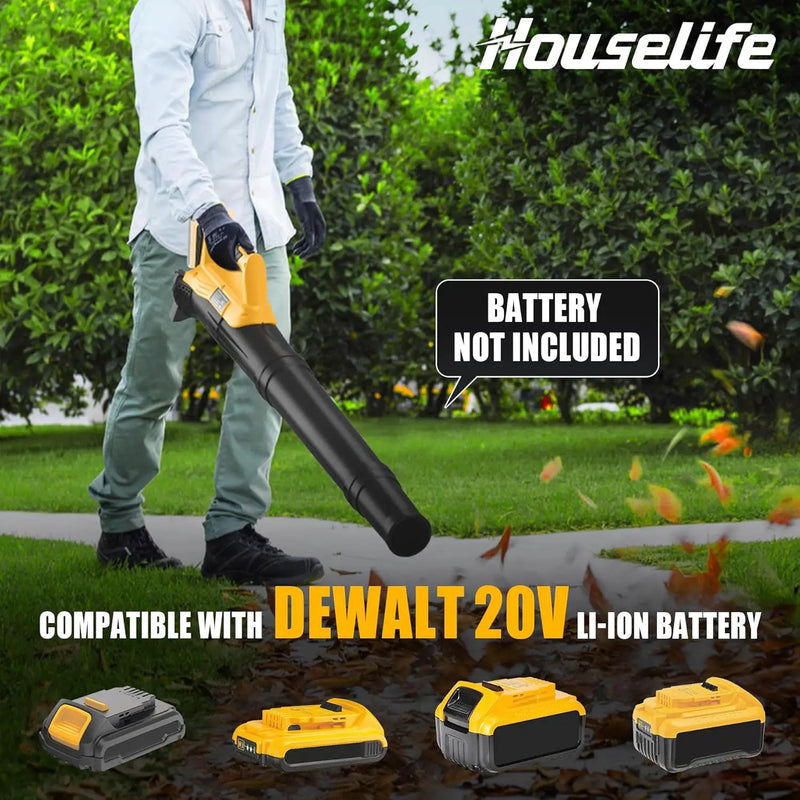 Houselife Cordless Hedge Trimmer and Leaf Blower Combo Compatible with Dewalt 20V Max Battery (Tool Only), 18'' Battery Powered Hedge Trimmers and Electric Leaf Blowers Lawn Care, Yard, Garden by GreenHaven Gardens