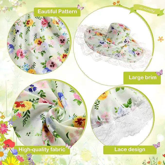 Spring Floral Goose Outfit Lawn Porch Goose Clothes 23" Lolita Spring Outdoor Patio Yard Lawn Art Decoration by GreenHaven Gardens