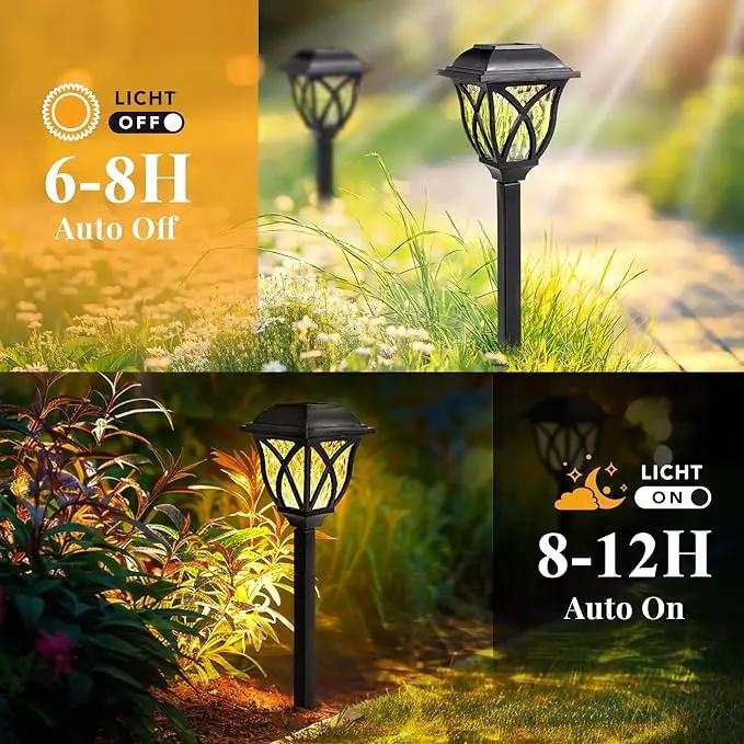GIGALUMI Solar Lights Outdoor Waterproof, 6 Pack LED Solar Garden Lights, Solar Lights for Outside, Garden Decor for Yard, Patio, Landscape, Planter, Walkway (Warm White) by GreenHaven Gardens