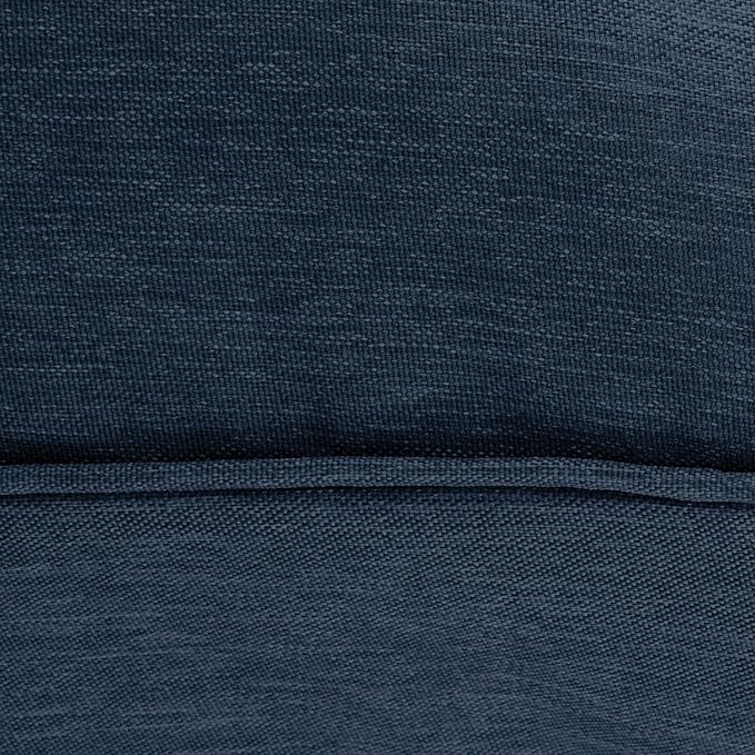 Classic Accessories Montlake Water-Resistant 23 x 20 x 4 Inch Patio Lounge Back Cushion, Heather Indigo Blue, Outdoor Loveseat Cushions by GreenHaven Gardens
