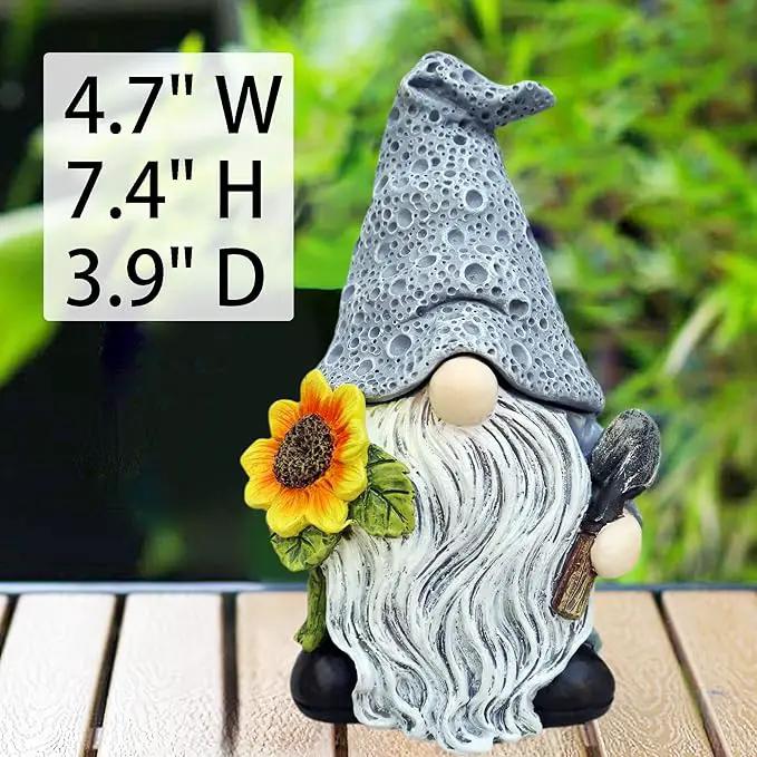 Key Hider Outdoor Garden Gnomes Statue Hide A Key Outside Gnome Figurine Decor For Yard Lawn Hidden Spare Key Holder Lock Box by GreenHaven Gardens