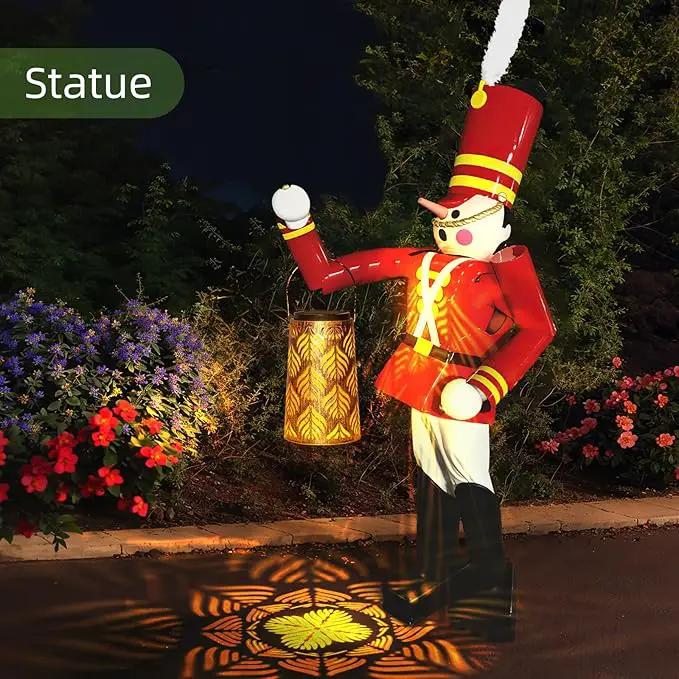 JSOT Outdoor Solar Lantern - 2 Pack Solar Outdoor Lights Hanging Lantern Patio Lanterns Decorative for Garden Yard Backyard Front Porch Halloween Christmas Day by GreenHaven Gardens