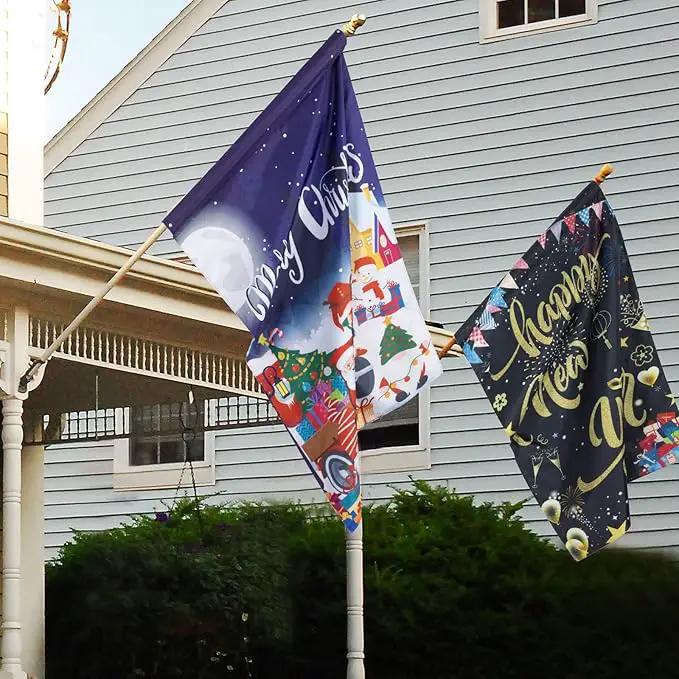 Moukeren 8 Pack 28 x 40 Inch Large Seasonal Garden Flags Decorative Holiday Flags Double Sided Polyester Festive for Outside Lawn Yard Outdoor Easter Independence Day Patriotic Decorations(Classic) by GreenHaven Gardens