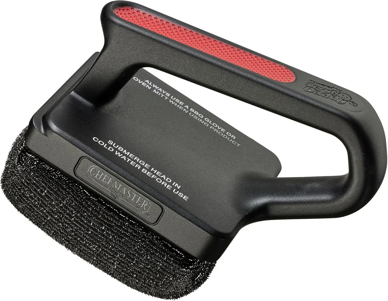 Chef Master Grill Brush Bristle Free Powered by ScrubDaddy, Steam Clean Grill Brush for Blackstone Grill, Flat Top Griddle & Skillet, Porcelain, Weber Gas, Charcoal Grill for Diner & Restaurant -90016 by GreenHaven Gardens