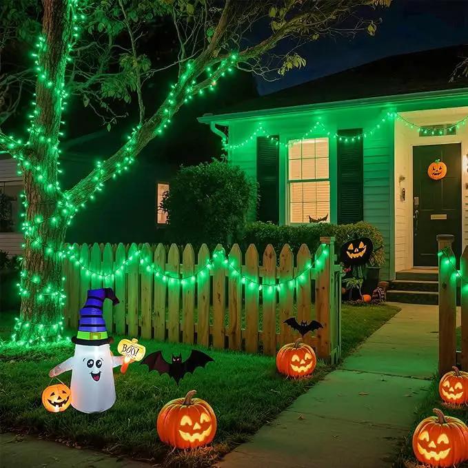 JMEXSUSS Green Lights for St Patrick's Day Decoration, 200 LED Green Christmas Lights Clear Wire, Connectable Green String Lights Indoor Outdoor for Spring Tree Garden St. Patricks Day Decor by GreenHaven Gardens