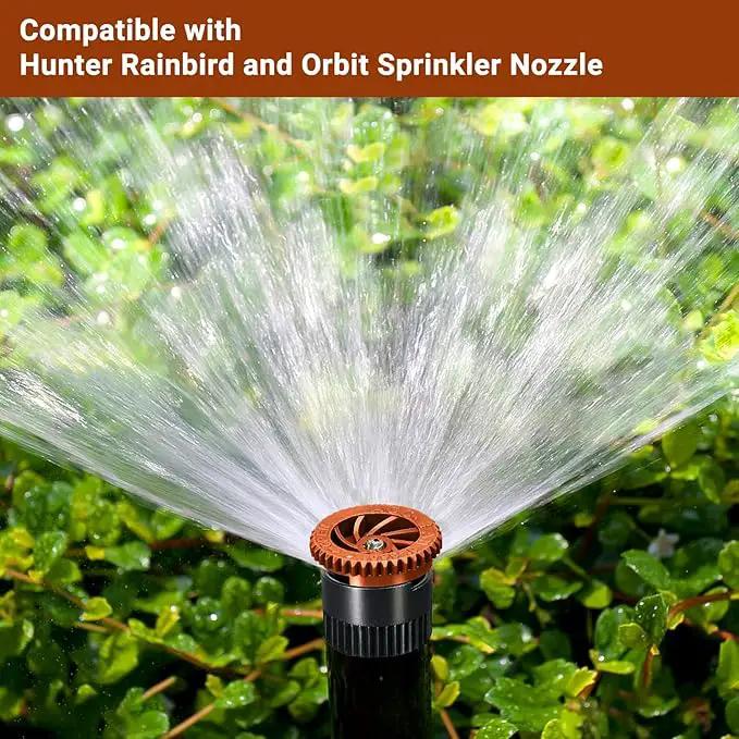 10 Pieces Variable Arc Nozzle, Replacement Pop-up Sprinkler Heads Compatible with Most of Adjustable Pop Up Sprinkler Spray Head for Garden Lawn Irrigation (8AN) by GreenHaven Gardens