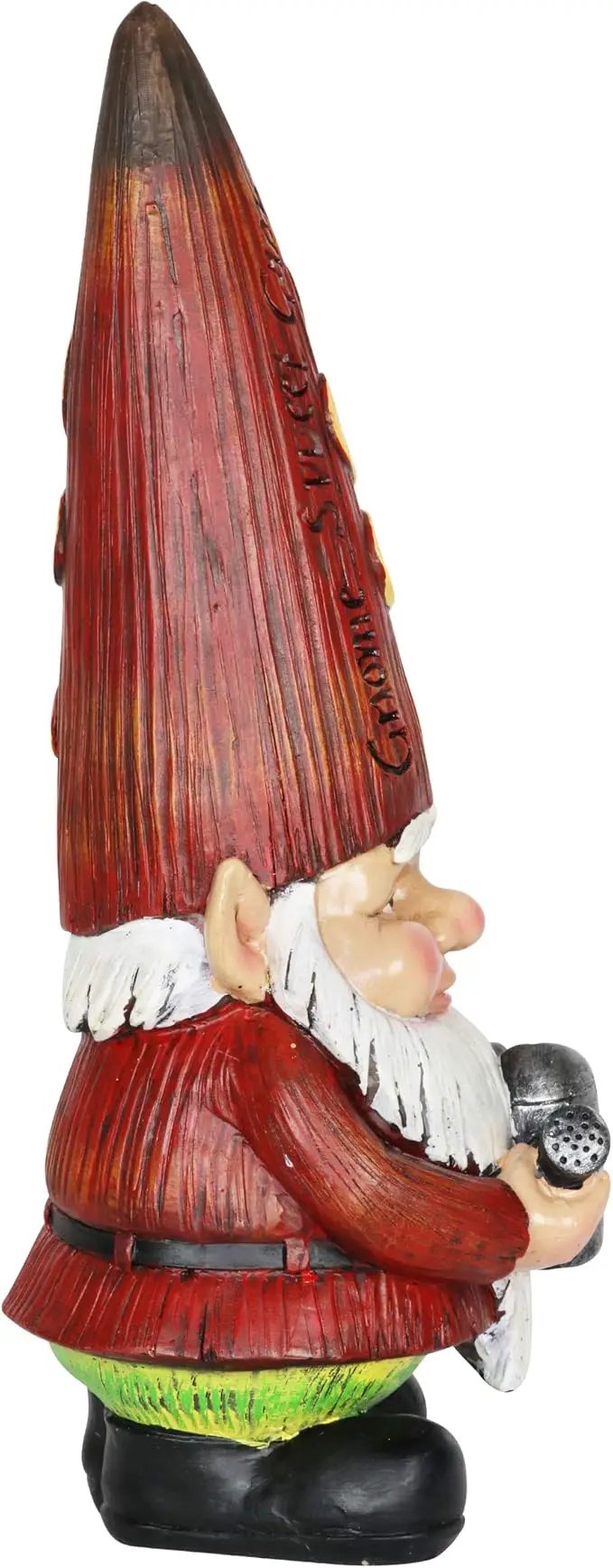 Exhart Garden Gnome, Red Hat Garden Statue Sculpture with Watering Can, Outdoor Lawn and Yard Decoration, 5 x 5 x 12.5 Inch by GreenHaven Gardens