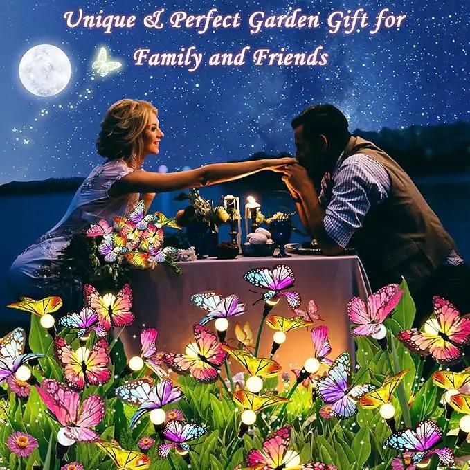 Swaying Solar Butterfly Light, Solar Garden Lights Outdoor Waterproof,Garden Decoration for Yard,Patio,Lawn,Pathway (2 Pack) by GreenHaven Gardens