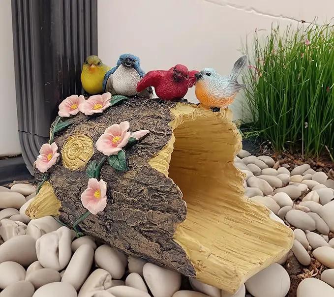 Bird Gutter Downspout Statue, Splash Block, Eco-Friendly Resin Decorative Gutter Extension Downspout, 3x4 Inch Gutter Extender Diverter, Rain Gutter Guard & Noise Dampener, Ideal Outdoor Gift by GreenHaven Gardens