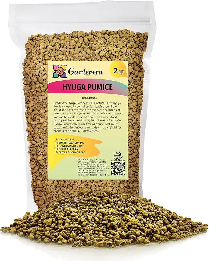 Japanese Hyuga Pumice - Premium Additive for Orchid & Bonsai Tree Soil |Professional Imported Sifted and Ready to Use (2 Quart Bag) by GreenHaven Gardens