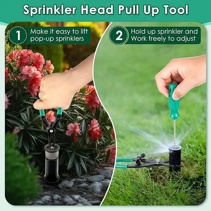 Sprinkler Head Tool Compatible with Rain Bird, Spray Head Pull up Tools and Sprinkler Rotor Adjustment Tool Sprinkler Removal Tool, Sprinkler Wrench for Lawn Irrigation Sprinkler System Repair by GreenHaven Gardens