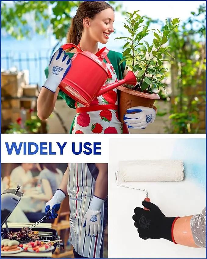 Nuogo 24 Pairs Gardening Gloves for Men Women Rubber Coated Landscaping Work Gloves Safety Work Construction by GreenHaven Gardens