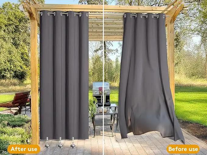 12 Pack Heavy Duty Curtain Weights for Outdoor Indoor, Stainless Steel Drapery Clips Keepping Curtain Panel Straight, Keep Shower Curtains from Waving, Weigh Down Sun Curtain Tablecloth Garden Flag by GreenHaven Gardens