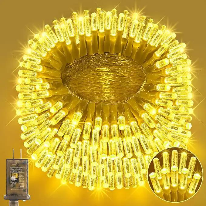 Heceltt 1140 LED 449 FT String Lights Outdoor, 8 Modes Warm White Christmas Lights Plug in, IP44 Waterproof Led String Lights with Timer and Memory for Xmas Yard Party Garden Decorations by GreenHaven Gardens
