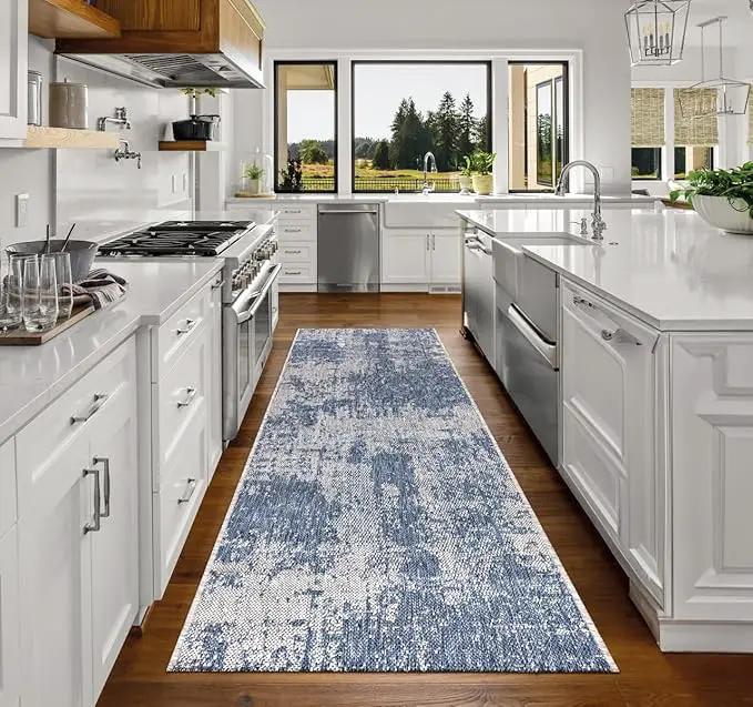 Keen Home Design Terrace Outdoor Runner Rug - 2x8 Washable Indoor/Outdoor Rug for Patio, Kitchen, Balcony, Beach, Garden, Deck and Porch, Size: 2'2"x7'7" by GreenHaven Gardens