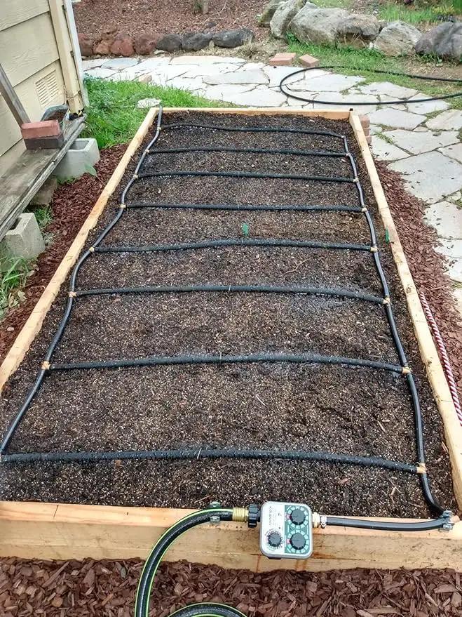 Black Vinyl Tubing 3/8” ID × 1/2” OD - 100 Feet PVC Flexible Plastic Tube Hybrid Hose, Transfer Water Air Oil for Pond Fountain Garden, Non-toxic and BPA free by GreenHaven Gardens