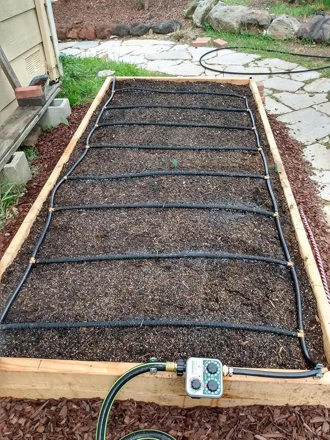 Black Vinyl Tubing 5/8” ID × 4/5” OD - 50 Feet PVC Flexible Plastic Tube Hybrid Hose, Transfer Water Air Oil for Pond Fountain Garden, Non-toxic and BPA free by GreenHaven Gardens