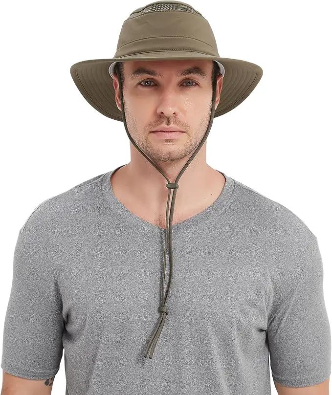 Cimarron Wide Brim Safari Sun Hat for Women & Men – UPF 50+ Outdoor Fishing Hat | Hiking, Running Travel Sun Protection Hat by GreenHaven Gardens