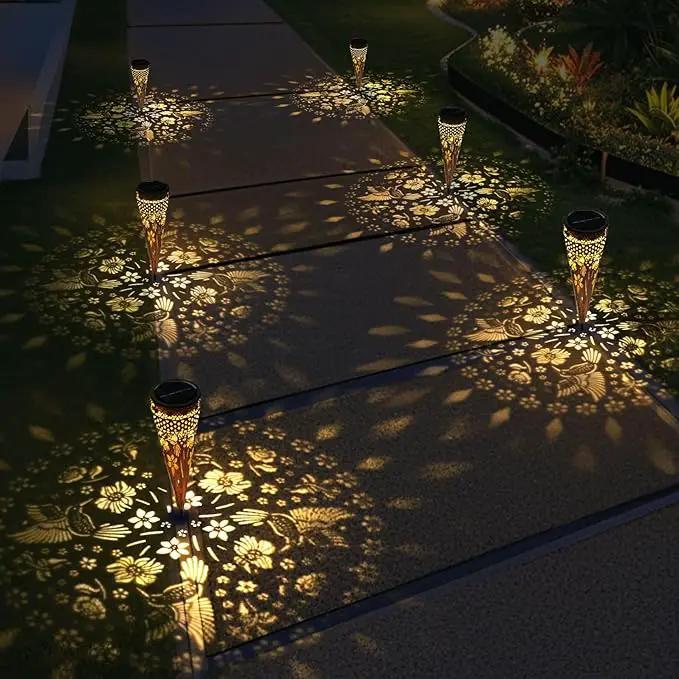 KAIXOXIN Solar Garden Lights, Metal Hummingbird Pathway Lights, Outdoor Landscape Lighting for Patio, Backyard, Walkway (Hummingbird, 4) by GreenHaven Gardens