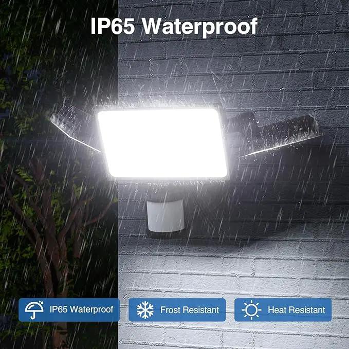 150W Motion Sensor Lights Outdoor for Outside, 15000LM LED Flood Lights Outdoor wired Dusk to Dawn, Exterior Security Floodlight Fixture Waterproof IP65, Outdoor Lighting for House, Garage 2 Pack by GreenHaven Gardens